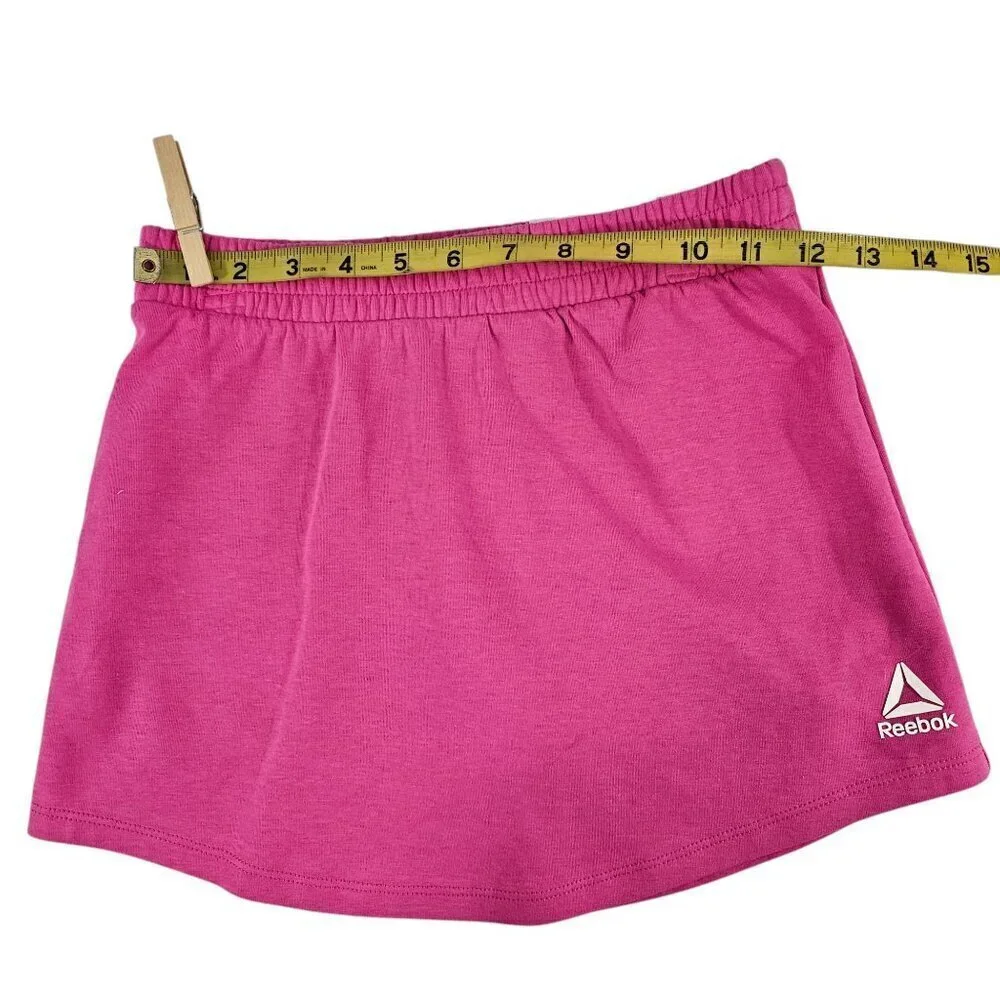 Reebok Girls Active Velocity Skort (Skirt w/Compression Shorts) – Pink – S/M/L